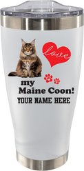 The Memory Company I Love My Maine Coon Personalized Stainless Steel Tumbler, 20-oz