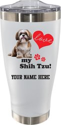 The Memory Company I Love My Shih Tzu Personalized Stainless Steel Tumbler, 20-oz