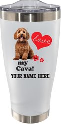 The Memory Company I Love My Cavapoo Personalized Stainless Steel Tumbler, 20-oz