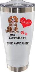 The Memory Company I Love My Cavalier King Charles Personalized Stainless Steel Tumbler, 20-oz