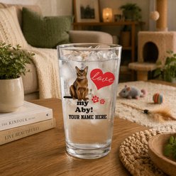 The Memory Company I Love My Abyssinian Personalized Pint Glass, 16-oz slide 2 of 2