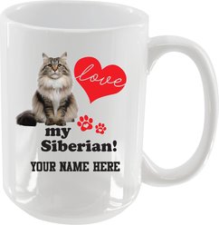 The Memory Company I Love My Siberian Personalized Ceramic Mug, 15-oz