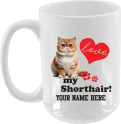The Memory Company I Love My Exotic Shorthair Personalized Ceramic Mug, 15-oz slide 2 of 2