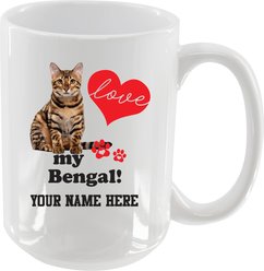 The Memory Company I Love My Bengal Personalized Ceramic Mug, 15-oz