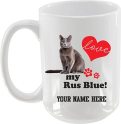The Memory Company I Love My Russian Blue Personalized Ceramic Mug, 15-oz slide 2 of 2
