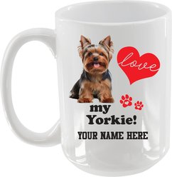 The Memory Company I Love My Yorkshire Terrier Personalized Ceramic Mug, 15-oz slide 2 of 2