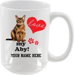 The Memory Company I Love My Abyssinian Personalized Ceramic Mug, 15-oz
