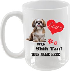 The Memory Company I Love My Shih Tzu Personalized Ceramic Mug, 15-oz slide 2 of 2