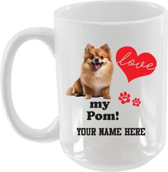 The Memory Company I Love My Pomeranian Personalized Ceramic Mug, 15-oz slide 2 of 2