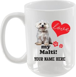 The Memory Company I Love My Maltese Personalized Ceramic Mug, 15-oz slide 2 of 2