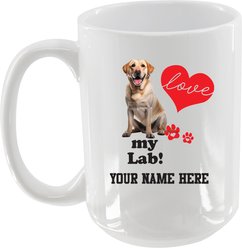 The Memory Company I Love My Labrador Personalized Ceramic Mug, 15-oz slide 2 of 2