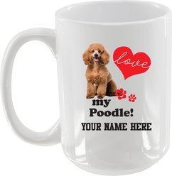 The Memory Company I Love My Poodle Personalized Ceramic Mug, 15-oz slide 2 of 2