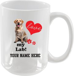 The Memory Company I Love My Labrador Personalized Ceramic Mug, 15-oz