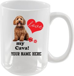 The Memory Company I Love My Cavapoo Personalized Ceramic Mug, 15-oz