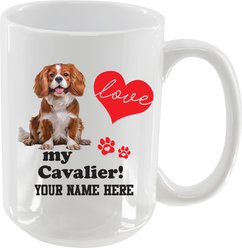 The Memory Company I Love My Cavalier King Charles Personalized Ceramic Mug, 15-oz