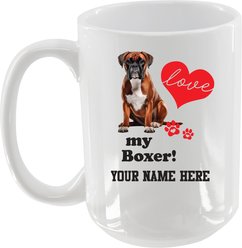 The Memory Company I Love My Boxer Personalized Ceramic Mug, 15-oz slide 2 of 2