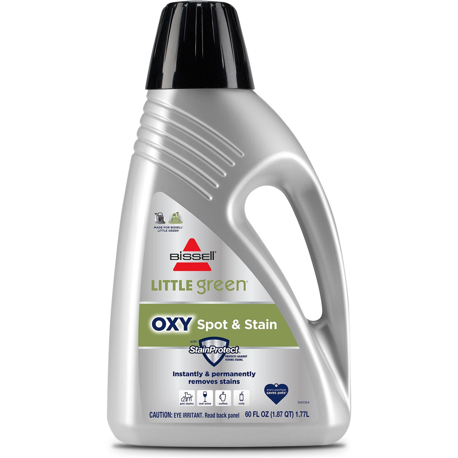 Bissell Little Green Oxy Spot & Stain Dog & Cat Cleaners & Stain Removers, 60-fl oz bottle