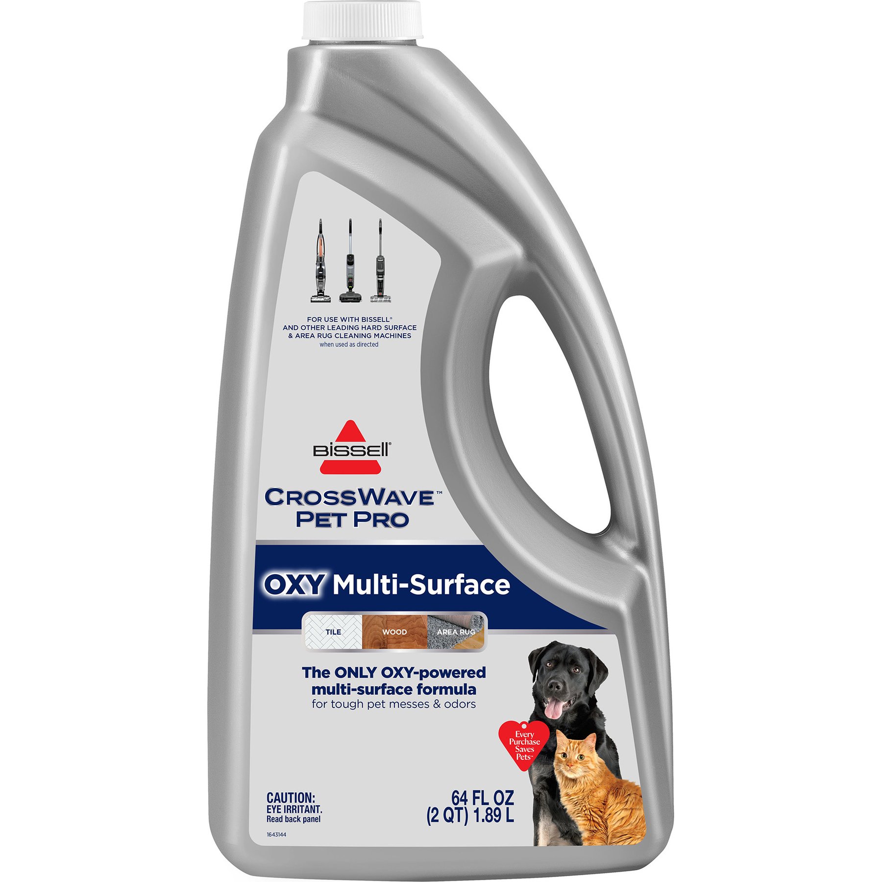 Bissell Cross Wave Pro Oxy Dog & Cat Cleaners & Stain Removers, 64-fl oz bottle