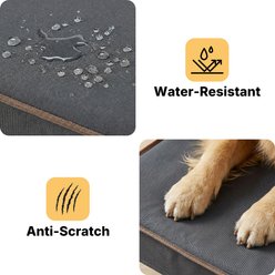 Veehoo Chew Proof Elevated Dog Bed with Exclusive Cover, Dark Grey, X-Large: 41 x 27 x 7-in slide 2 of 7