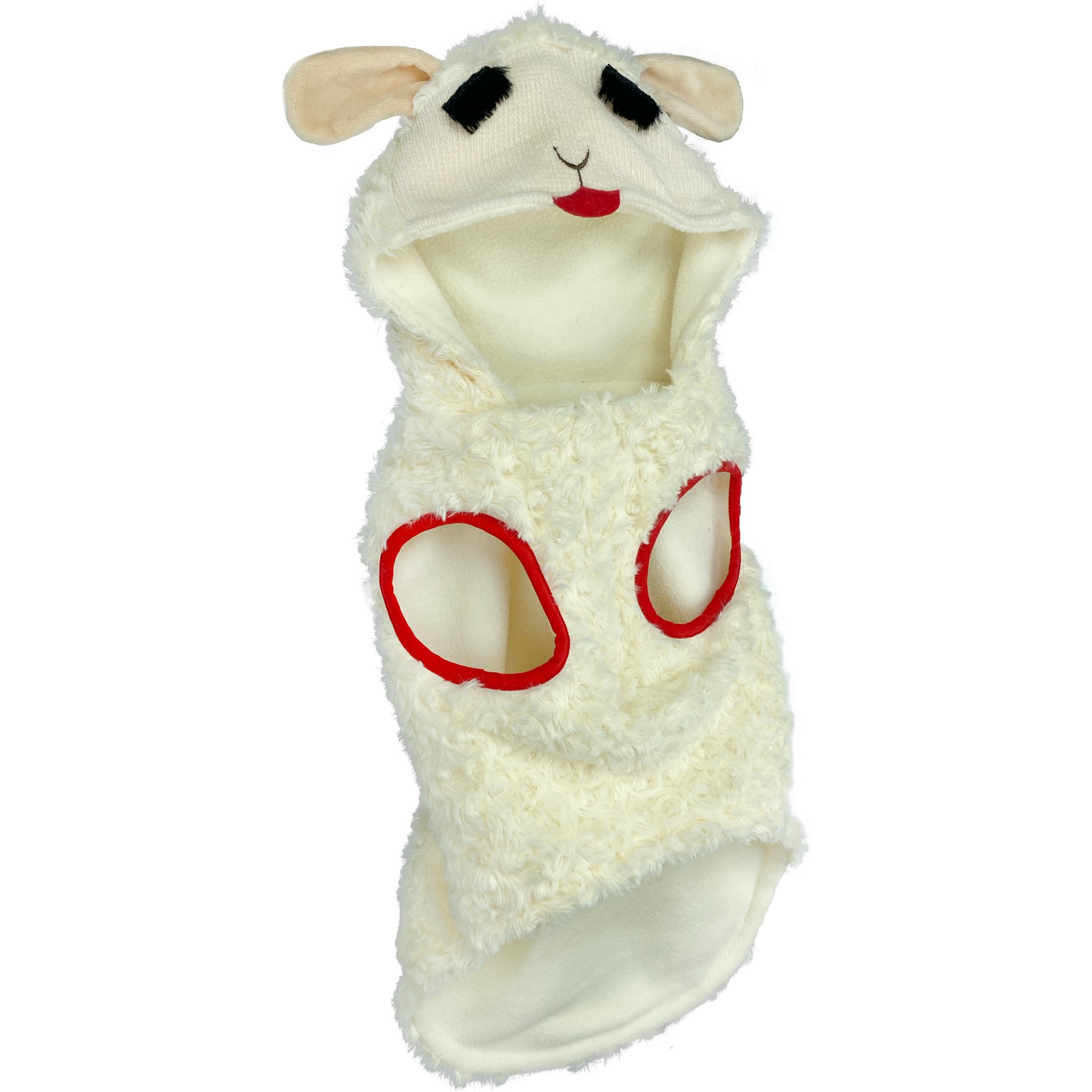 Multipet Lamb Chop Apparel Dog Costume, White, Medium
