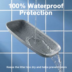 Aoruefar Self Cleaning Waterproof Pad Soft Fabric Removable Liner Cat Litter Box Mat slide 2 of 8