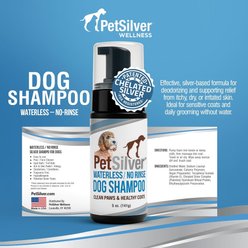 PetSilver Waterless Hypoallergenic Fragrance-Free Dog Shampoo, 5-fl oz bottle slide 2 of 6