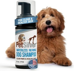 PetSilver Waterless Hypoallergenic Fragrance-Free Dog Shampoo, 5-fl oz bottle