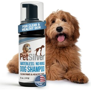 PetSilver Waterless Hypoallergenic Fragrance-Free Dog Shampoo, 5-fl oz bottle