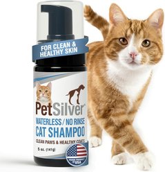 PetSilver Waterless Hypoallergenic Fragrance-Free Cat Shampoo, 5-fl oz bottle