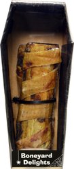 The Country Butcher Rib Combo Shrink Wrap in Halloween Small Coffin 3-oz Dog Bone, 2 count