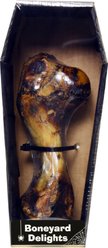 The Country Butcher Shrink Wrap in Halloween Small Coffin Pork Dino Dog Bone, 6.5-oz box