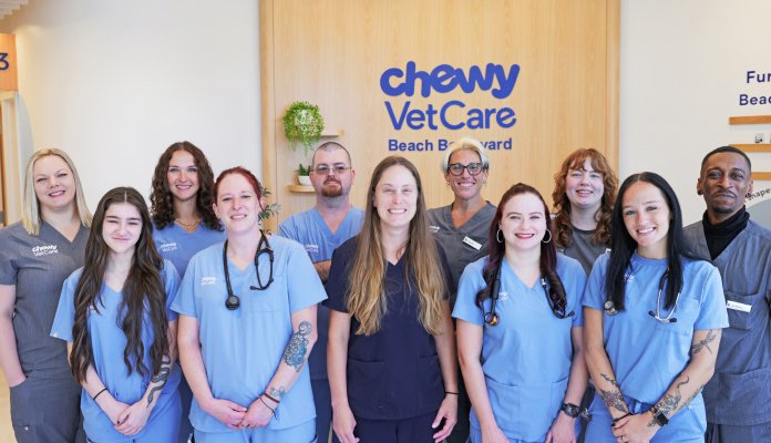 Picture of the Chewy Vet Care Beach Boulevard care team