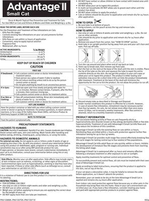 Show full view: Advantage II Flea Spot Treatment for Cats, 5-9 lbs, 2 Doses (2-mos. supply) slide 7 of 9