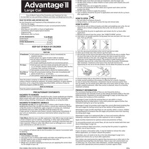 Advantage II Flea Spot Treatment for Cats, over 9 lbs, 6 Doses (6-mos. supply)