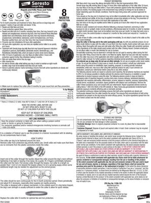 Show full view: Seresto Flea & Tick Collar for Dogs, over 18-lbs, 1 Collar (8-mos. supply) slide 9 of 10