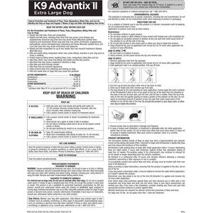 K9 Advantix II Flea & Tick Spot Treatment for Dogs, over 55 lbs, 6 Doses (6-mos. supply)
