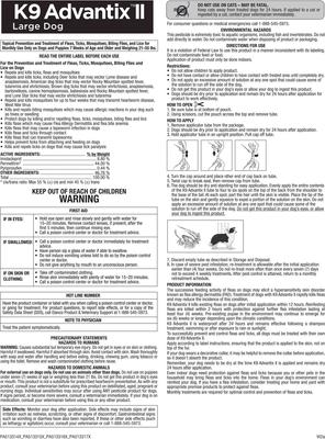 Show full view: K9 Advantix II Flea & Tick Spot Treatment for Dogs, 21-55 lbs, 6 Doses (6-mos. supply) slide 7 of 9