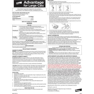 Advantage Topical Flea Prevention for Large Cats, 9 lbs+, 2-Monthly Treatments