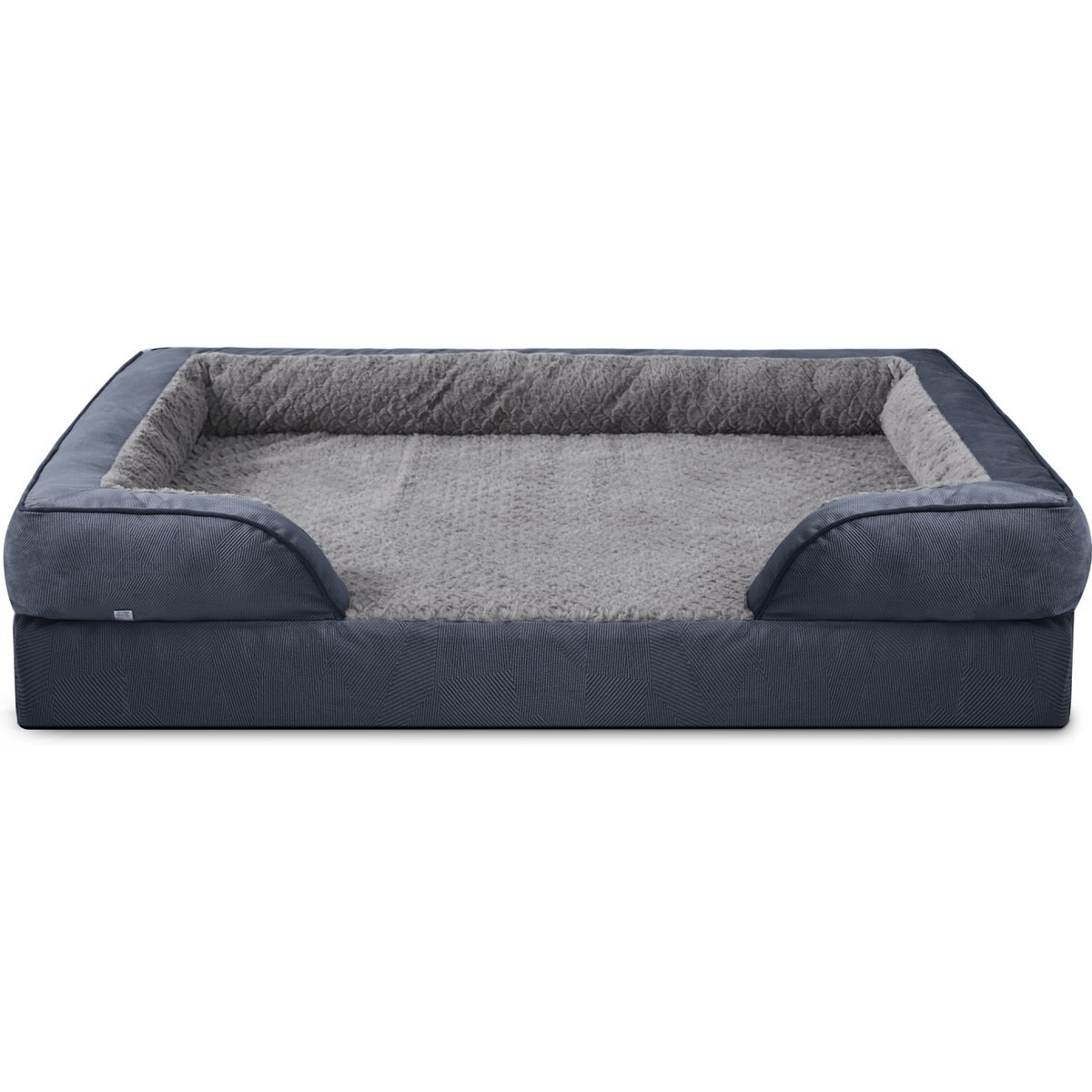 Invenho Orthopedic Washable Sofa Dog Bed, Grey, Large
