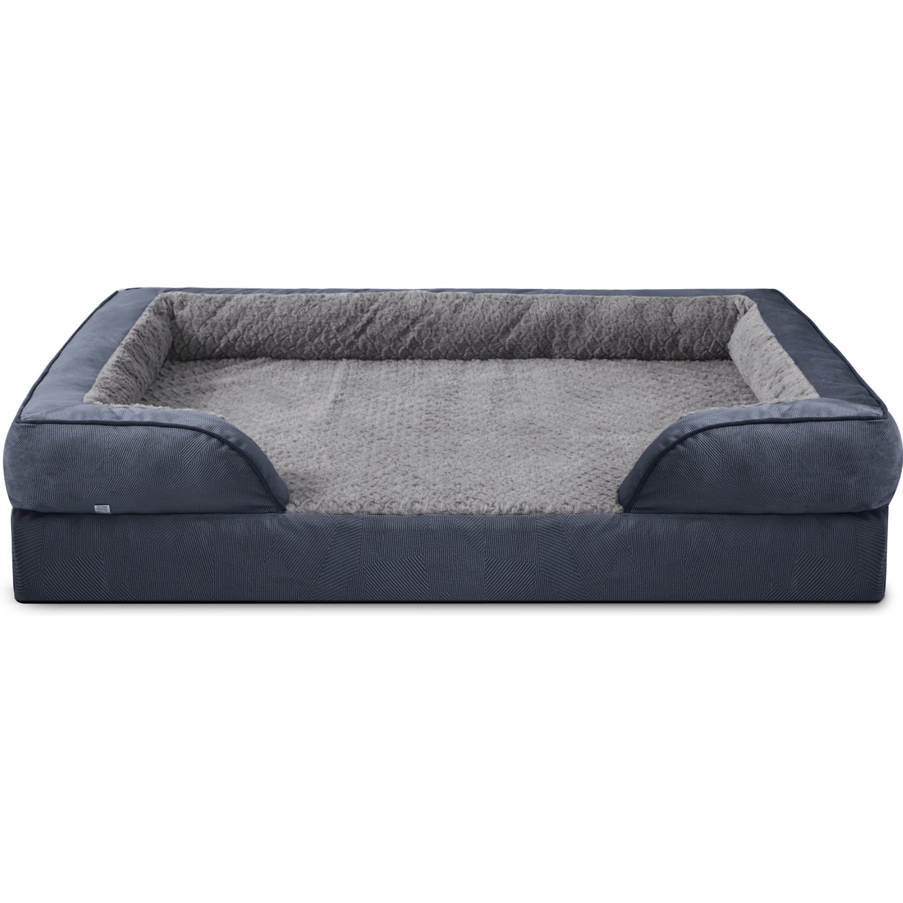 Invenho Orthopedic Washable Sofa Dog Bed, Grey, Large