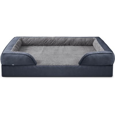 Invenho Invenho Orthopedic Washable Sofa Dog Bed, Grey, Large