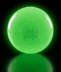 SodaPup Durable Glow-in-the-Dark Water Squeak Ball Dog Chew Toy, Large