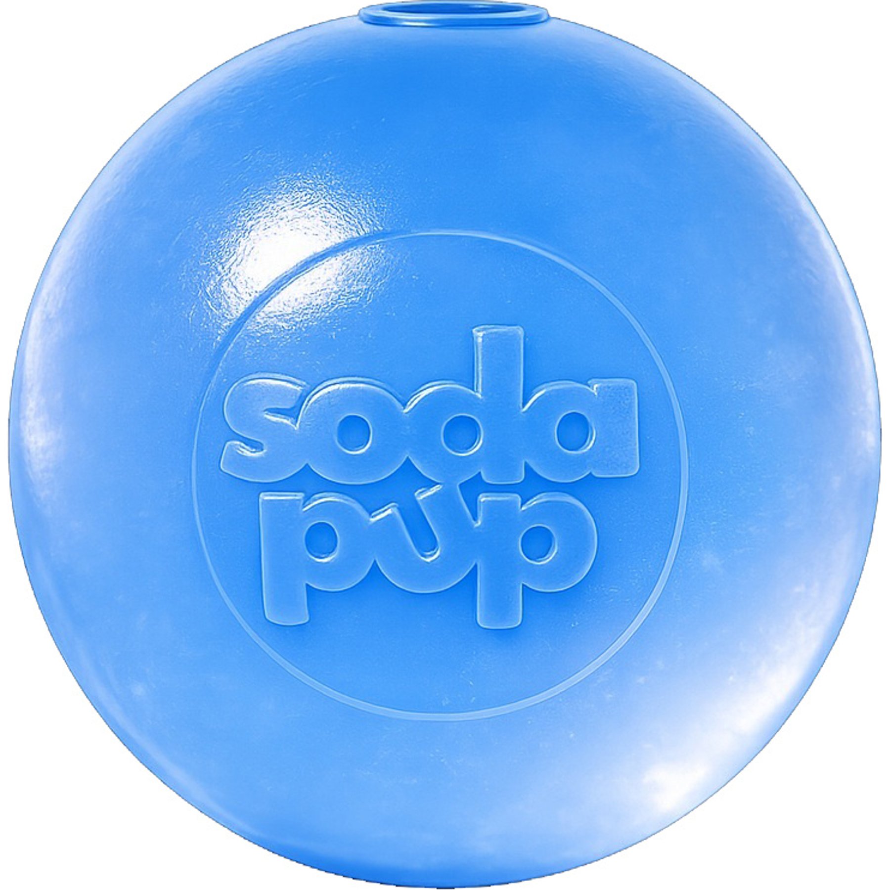 SodaPup Durable Floating Light-Up Strobe Ball Dog Toy, Blue, Medium