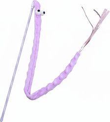 Kseroo Soft Interactive Plush Caterpillar Squeaky Dog Toy, Purple