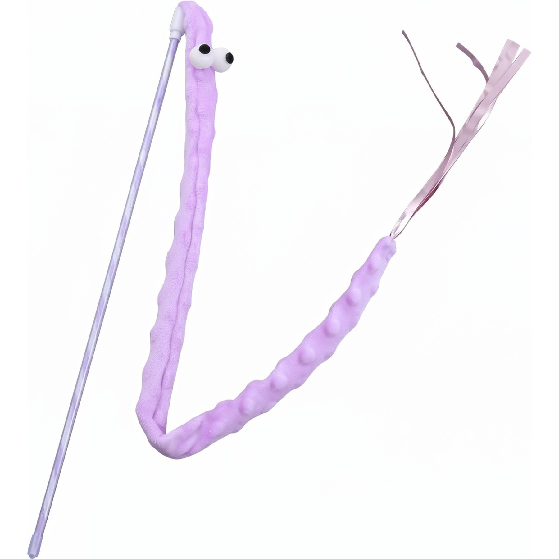 Kseroo Soft Interactive Plush Caterpillar Squeaky Dog Toy, Purple