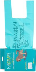 Messy Mutts Advanced BioRecycle Poop Bag with Tie Up Handle Bags, Unscented, 10 x 7 x 4.5-in, 180 count, Teal slide 2 of 4