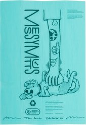 Messy Mutts Advanced BioRecycle Poop Bag Bulk Roll, Unscented, 13 x 8-in, 365 count, Teal