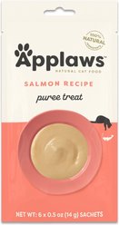 Applaws Salmon Puree Lickable Cat Treats, 0.5-oz tube, 60 count bundle