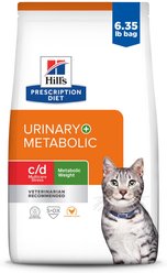 Hill's Prescription Diet c/d Multicare Stress + Metabolic Chicken Flavor Dry Cat Food, 6.35-lb bag