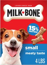 Milk-Bone Crunchy Original Beef Flavored Small Dog Treats, 4-lb box